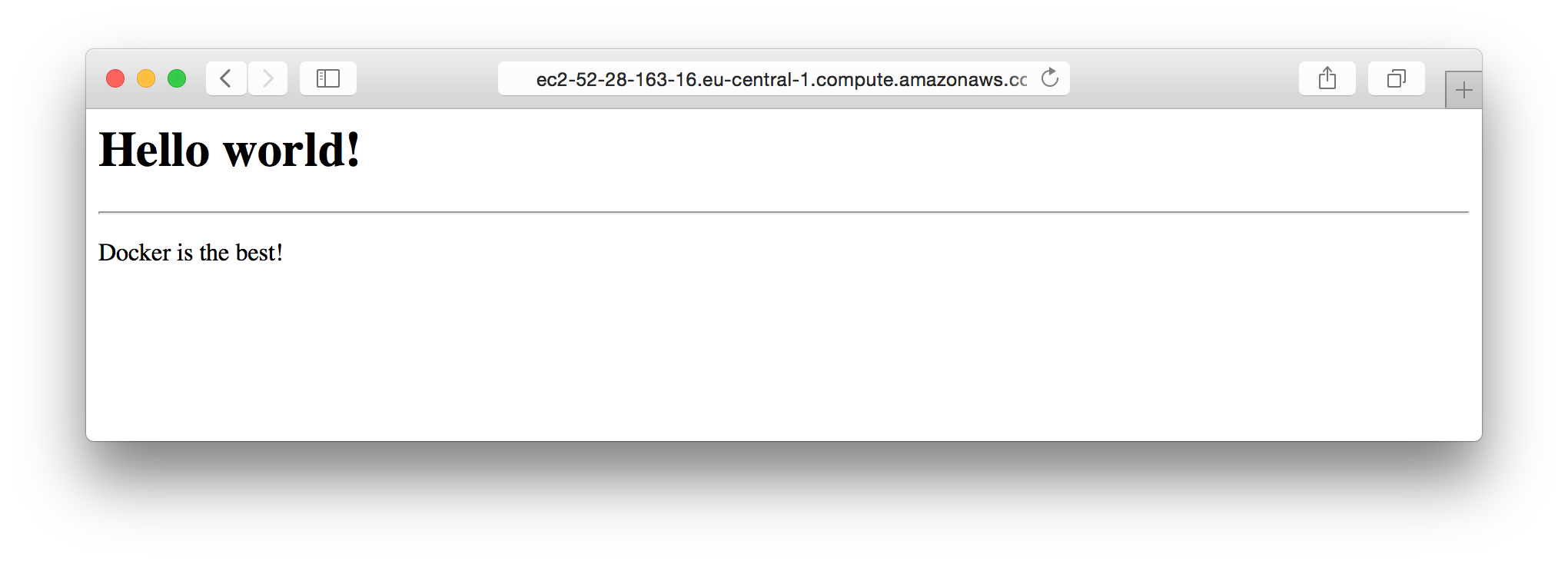 Custom apache test page