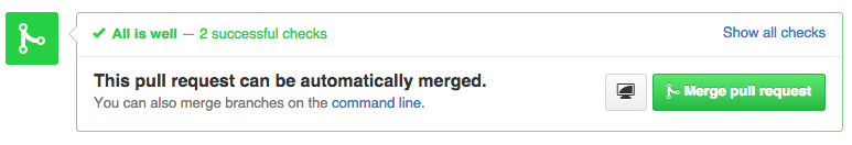 Pull request successfully checked by Travis CI