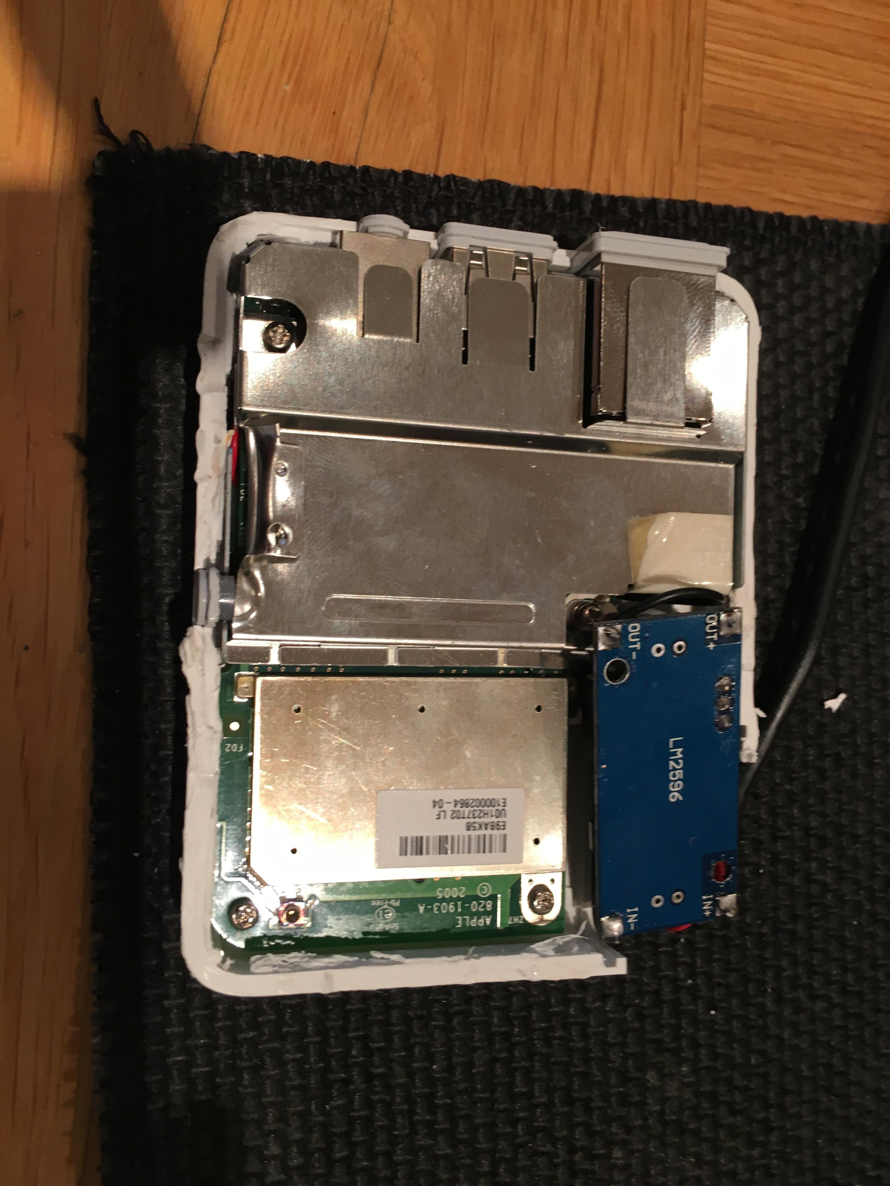 Logic board installed