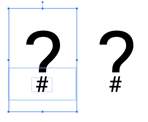 A question mark with an octothorpe instead of a dot