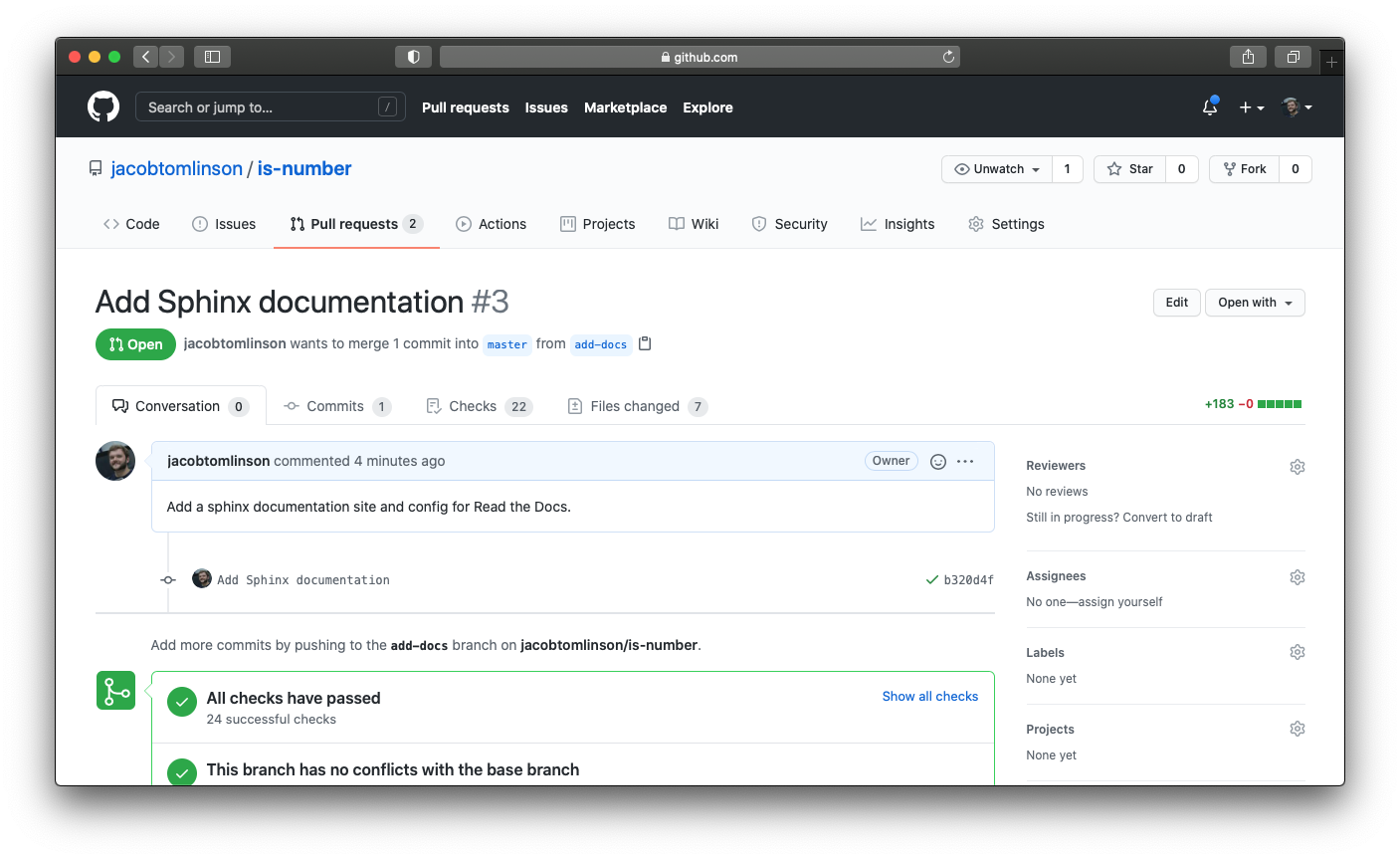 Add docs pull request
