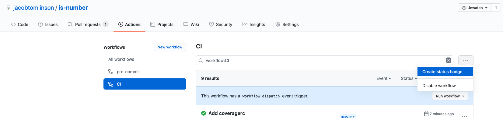 Create status badge button